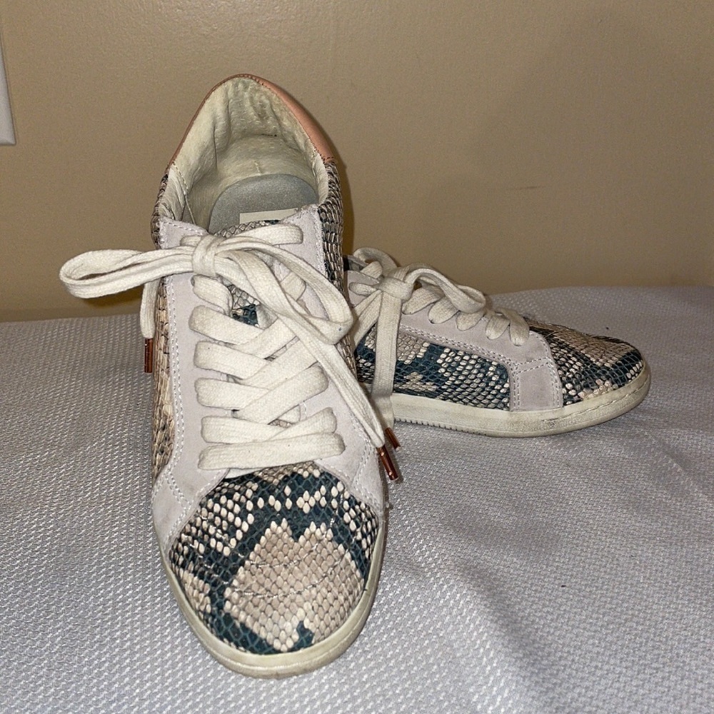 DOLCE VITA women’s SNEAKERs 8 fashion trend NINO snakeskin white tan black snake